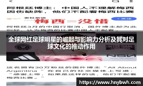 全球网红足球明星的崛起与影响力分析及其对足球文化的推动作用